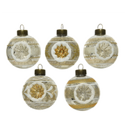 Verschiedene Weihnachtsbällchen mit getauchtem Anstand Ø6 cm