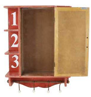 EA-6271 cm roter Wandschrank. 46 x 17,5 H 61