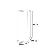 Mobile Pattumiera Raccolta Differenziata con Doppia Apertura - 80/110 lt - 34x39,5x85 cm