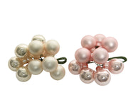 Dekorative Weihnachtsbündel rosa und weich rosa verschiedene Farben Ø2 cm