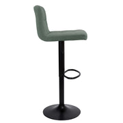Einstellbarer Minzfarbe mit matten schwarzen Beinen 49x40x87 cm