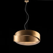 Hängeberskronleuchter in Gold Eisengold zwei Leuchten 46x H22 cm