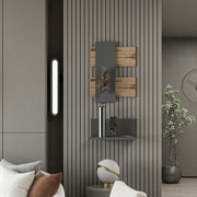 Komposition Belita Anthrazit Walnusswandregale