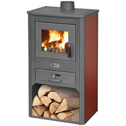 Bordeaux Holzofen 49 x 46 x 93 h cm