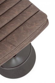 Vintage Bar Stool Eco -Lederbraun mit 41 x 50 x 94,5 cm cm