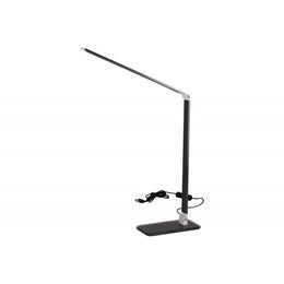 Dunkelgraue Tischlampe