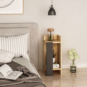 Eiche Eichenfarbe Tisch Eiche Eiche Anthrazitplatte 25x25x60h rechts