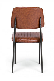 Vintage Dark Orange Stuhl 60x59x84-44h