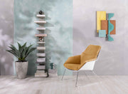 2x Polypropylen -Sesselgelb 85 cm x 74 cm H. 86 cm