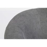 Hölzerne Sessel und Anthrazitgewebe Belize 64,5x63x H76 cm