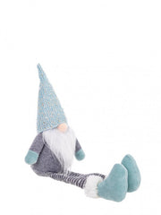 12x Santa Justine Legs Blue Glitter