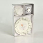 Candela C/Pink -Untertasse Jupiter Elleboro & Flowers CM26X17H4.5 - 8 Stunden