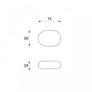 Moderner beige Stein Tabelle 50 x 75 x H 27