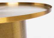Gold im Metalltisch -Atmosphäre -Stil CM Ø51x59h