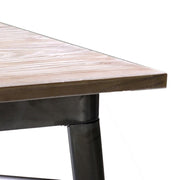 Bristol Bar Tisch mit verzinkter Holzoberteil