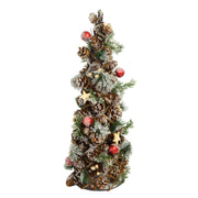 Havenbaum mit roten Beeren und Kiefernkegeln CM Ø19H50