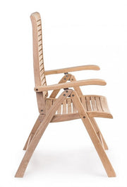 Zurückhaltender und faltender Sessel in Teaks Maryland Wood