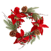 Coroncina Flowers Pigne Rot Gold rund CMø50x10