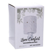 Bruciaesente Stecker Keramik weiße Zöpfe CM10,4x7,9H12,7