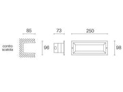 Open Collection 12W LED 4000k Maske Grafite Line