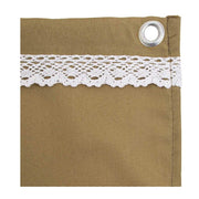 Balkonvorhänge Beige 140 x 300 Zentimeter