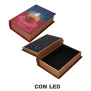 Eco -Leder -Buchbox mit rechteckiger LED CM29x20H8