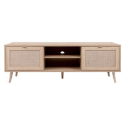 Bali 56A 2 TV -Halterschrank vor Wicker Effect
