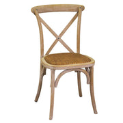 Holzstuhl natürlicher Kreuzstapel 51x55x46.5-89h cm