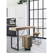 Bar Tabelle in Stahlobertisch IEGNO von Fir Garrett 200x50x H110 cm