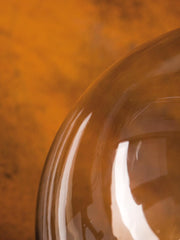 Außenlampe in Thermoplastik mit Opalkugel Ø 25 cm schwarz