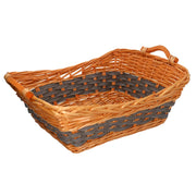 Casta Wicker Honig und rechteckig graues CM51X38H19
