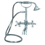 Badewanne Mixer Tipp mit Chromdusche H.32x18x16 cm