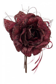 12x Pick Rosa Holly Bordeaux