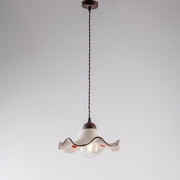 Kabelkabel schwarzer Stoff Rostweiß weißer Keramikparamik