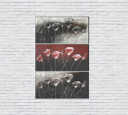 Öl auf mehrfarbiger Leinwand und Holzrahmen 70x140 cm