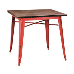 Roter Tabelle Urban Industrial Ferro Bristol CM 70 x 70