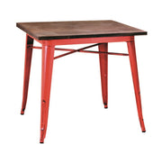 Roter Tabelle Urban Industrial Ferro Bristol CM 70 x 70