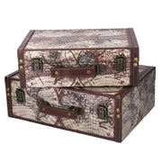 1-3 rechteckiger Mappamondo CM40X30H14 Koffer