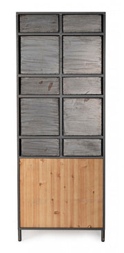 2 -Door -Ladenschublade und 10 Industriestil -Schubladen 169h CM