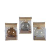 Weihnachtskugel dekoratives Glas mit gemischten handgemischten Figuren Ø 8 cm