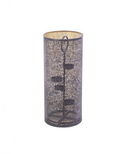 P.Tealight 4p Icelyn Black-Gold