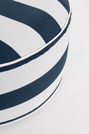 Pouf Blanc-blau aufblasbare Streifen