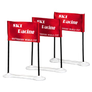 Lemax Ski Racing Flag, Set von 3 - Race Ski Flag, Set von 3. Für das Weihnachtsdorf