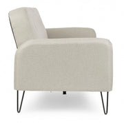 Bridjet Beige Bettsofa im Design Nactinable Stoff