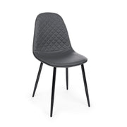Dark Grey Library Chair Amanda 45x54x H87 cm