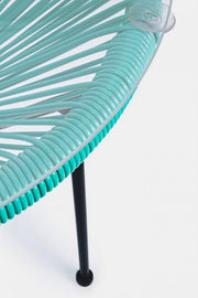 Tisch mit Glas Top Parker Atol D50 cm