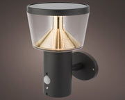 Sonnenlampe aus Edelstahlwand