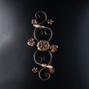 Deckenleuchte in goldenen Eisen Rosetten Zwei Lichter 73x2x H17 cm