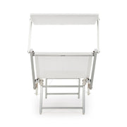 Weißer Außendeckstuhlbett