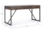 Schreibtisch 3 Schubladen Calixte Industrial Style 153x66 cm